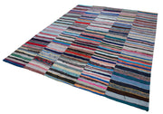 Kirk Yama Grey Patchwork Cotton Wool Handmade Area Rug 8'2'' x 10'1''