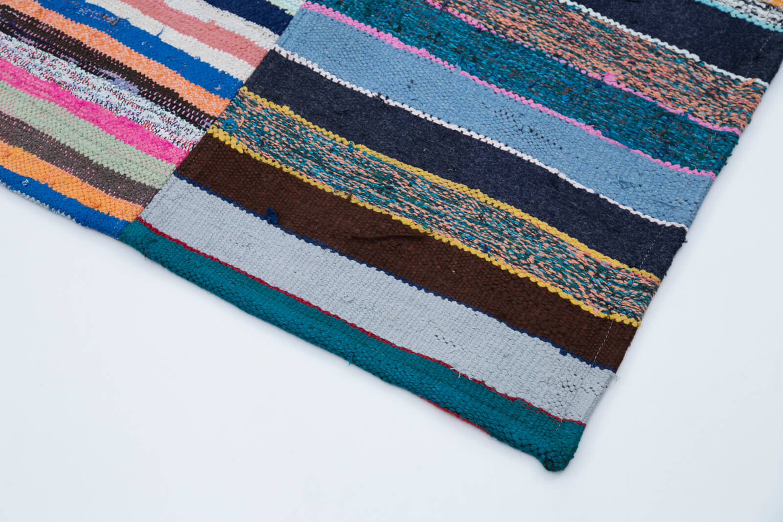 Kirk Yama Grey Patchwork Cotton Wool Handmade Area Rug 8'2'' x 10'1''
