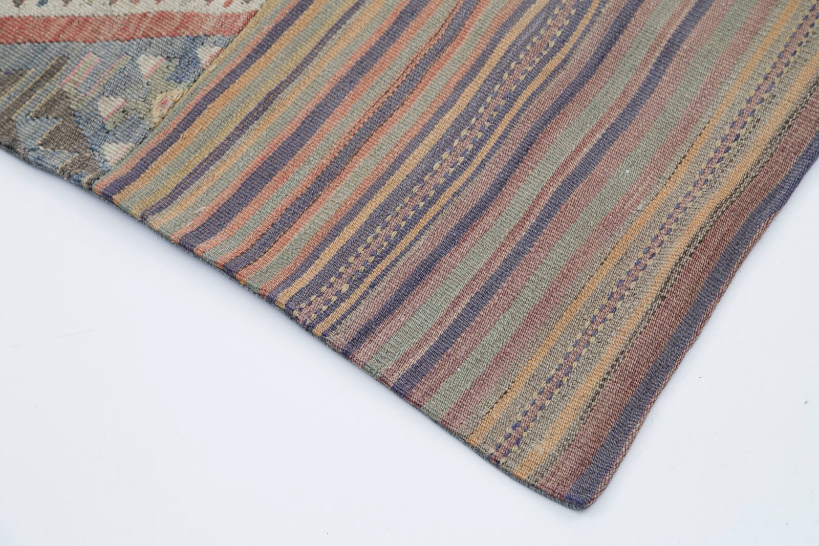 Handmade Patchwork Rug - Kirk Yama Grey Area Rug 6'8'' x 9'11'' Cotton Wool