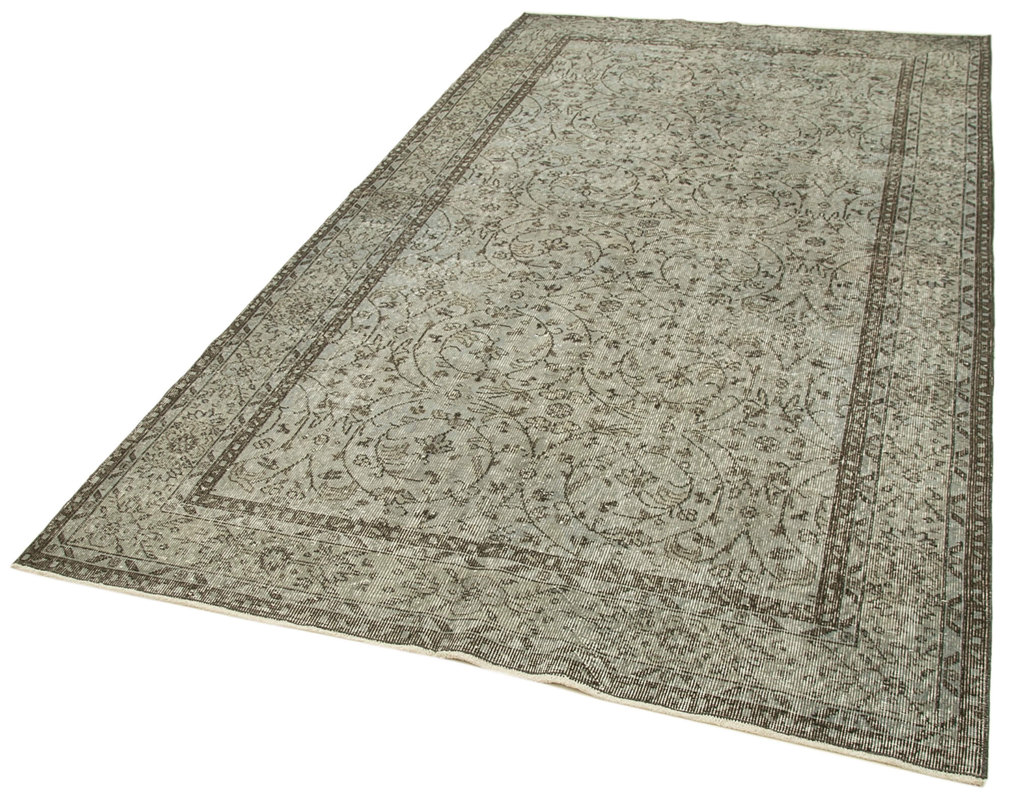 Vintage Wool Area Rug | Hand Knotted Wool Carpet, Soft Vintage Rug 5'4''x9'6''