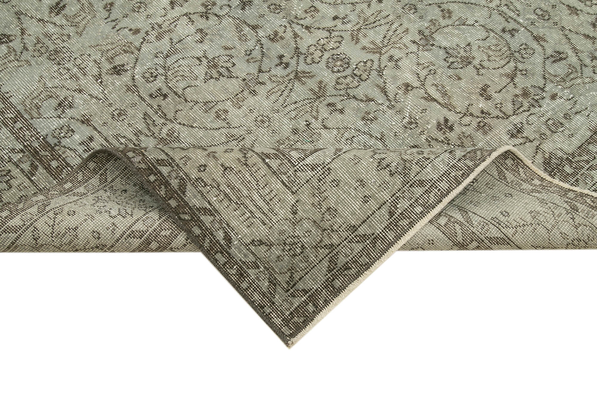 Vintage Wool Area Rug | Hand Knotted Wool Carpet, Soft Vintage Rug 5'4''x9'6''