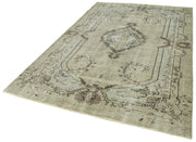 Handmade Vintage Area Rug - Overdyed Wool Rug 6'x9'2'' | Turkish Vintage Carpet