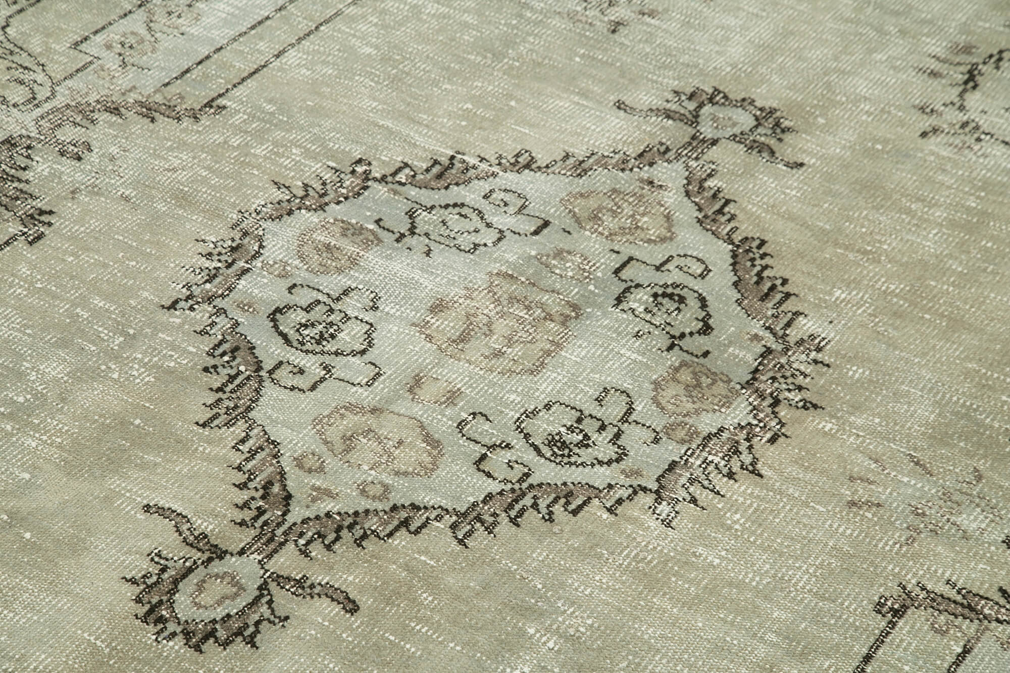 Handmade Vintage Area Rug - Overdyed Wool Rug 6'x9'2'' | Turkish Vintage Carpet