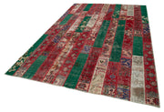 Handmade Patchwork Rug - Kirk Yama Grey Cotton Wool Area Rug 6'7''x9'11''