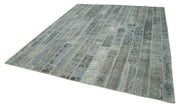 Handmade Patchwork Rug – Kirk Yama Grey Cotton Wool Area Rug 8'2'' x 9'11''