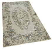 Handmade Vintage Area Rug – Overdyed Wool Rug, Turkish Hand Woven Carpet 3'3''x5'10''