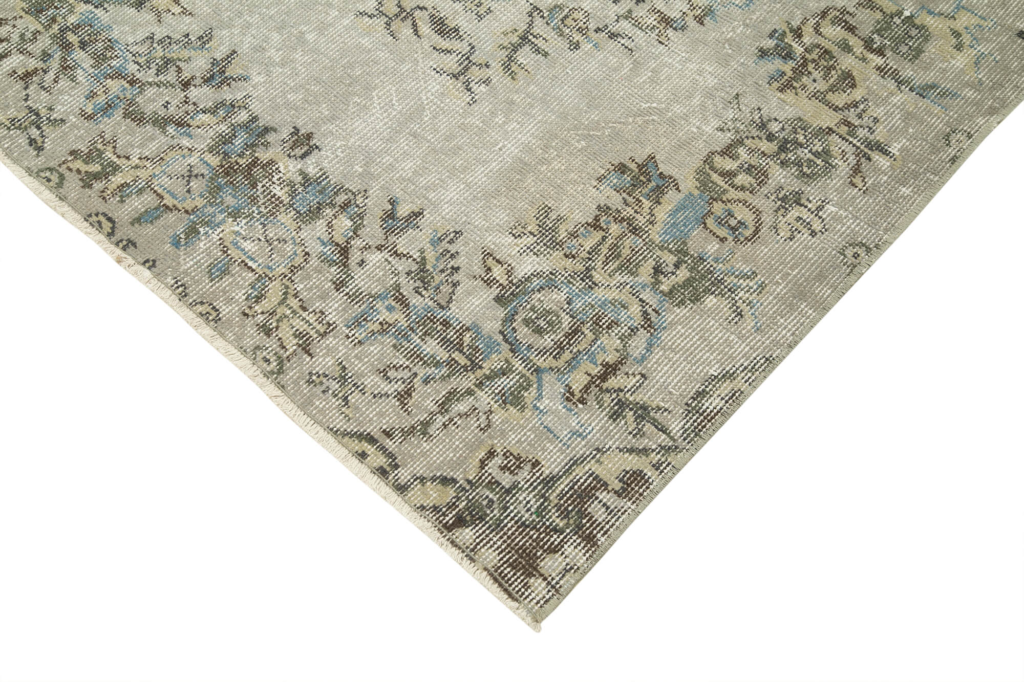 Handmade Vintage Area Rug – Overdyed Wool Rug, Turkish Hand Woven Carpet 3'3''x5'10''