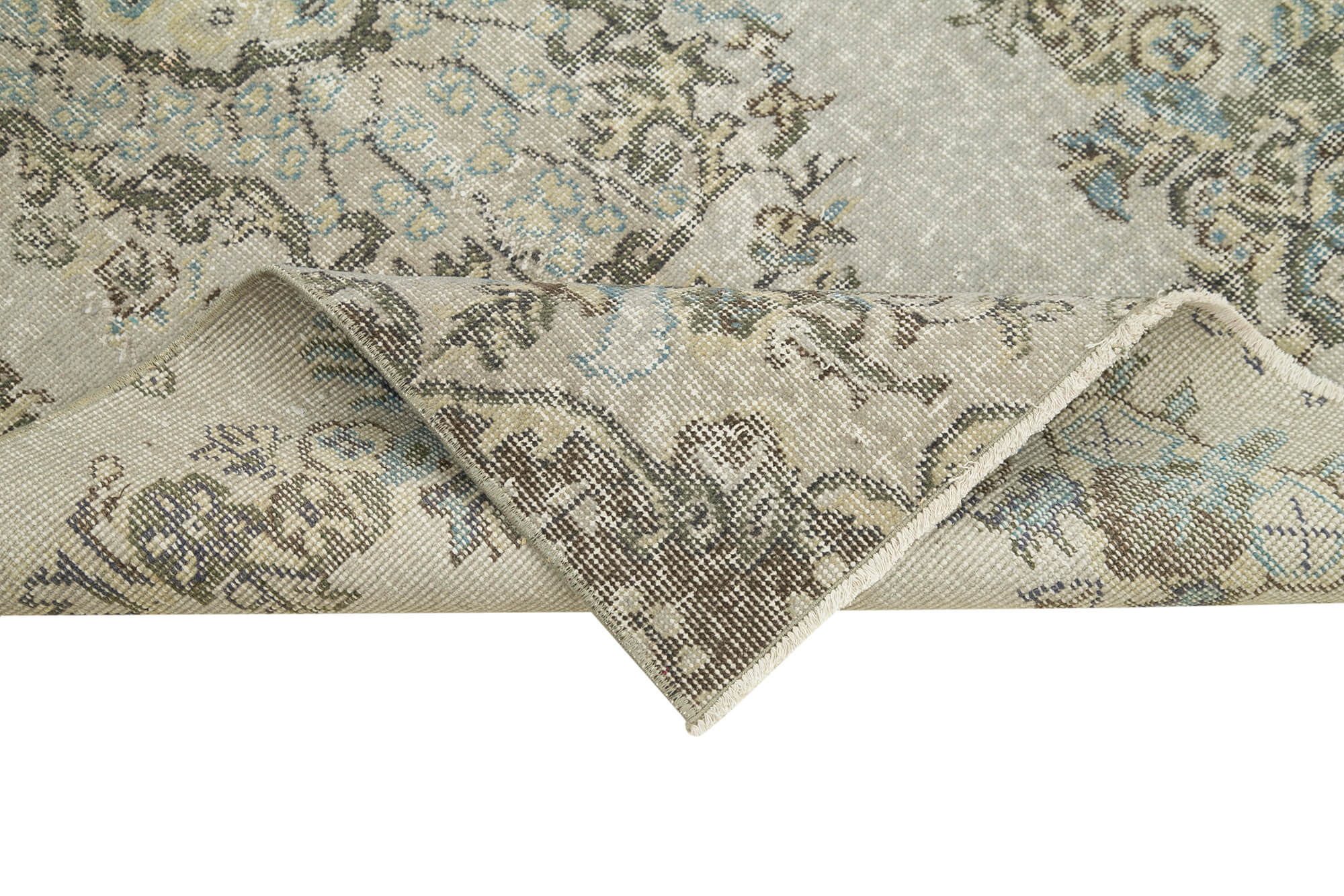 Handmade Vintage Area Rug – Overdyed Wool Rug, Turkish Hand Woven Carpet 3'3''x5'10''