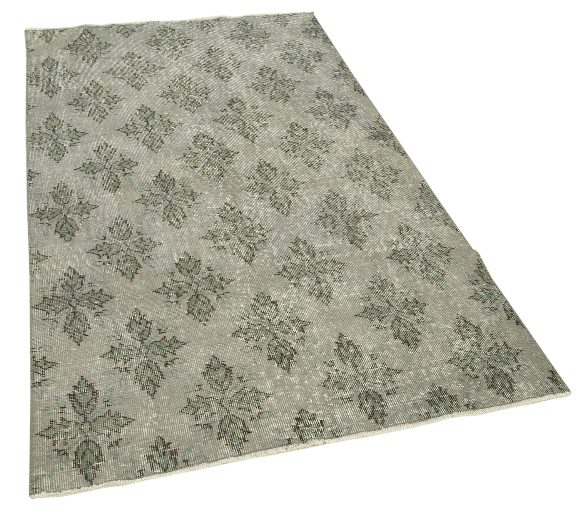 Handmade Vintage Area Rug – Overdyed Vintage Rug, Durable Wool Carpet 3'7''x6'3''