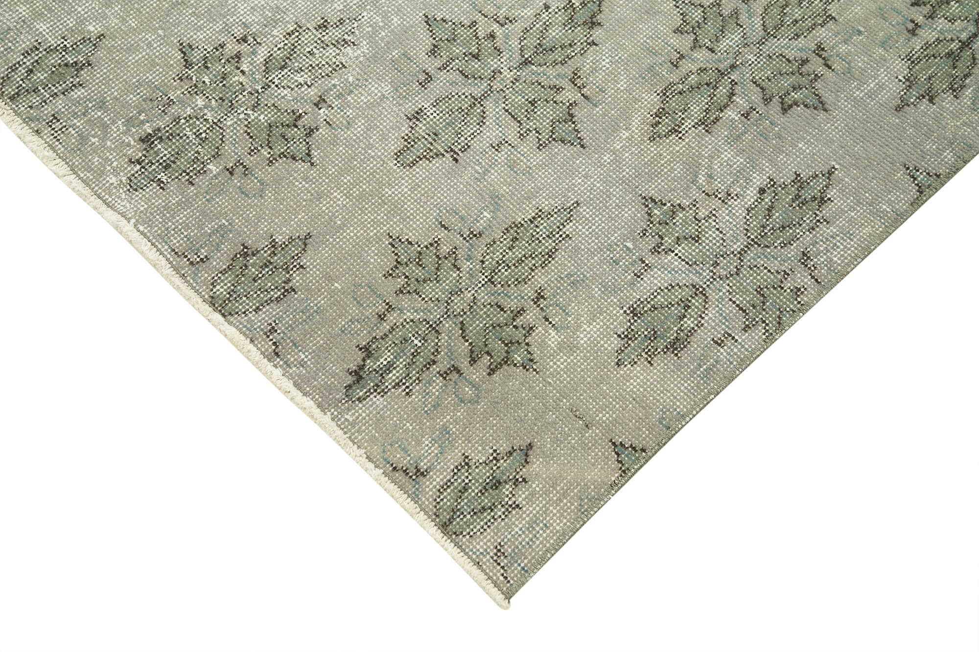 Handmade Vintage Area Rug – Overdyed Vintage Rug, Durable Wool Carpet 3'7''x6'3''