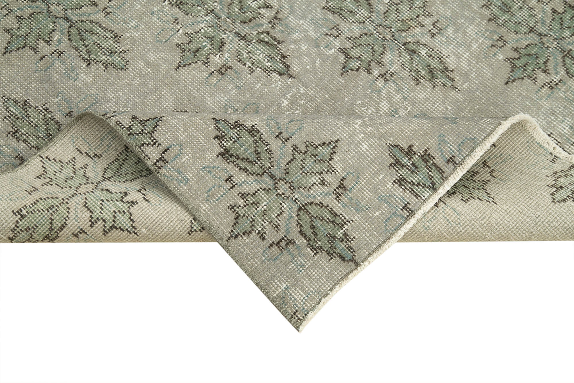 Handmade Vintage Area Rug – Overdyed Vintage Rug, Durable Wool Carpet 3'7''x6'3''