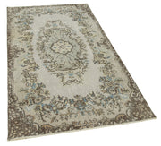 Handmade Vintage Area Rug - Overdyed Wool Rug | Turkish Vintage Carpet 3'5''x6'4''