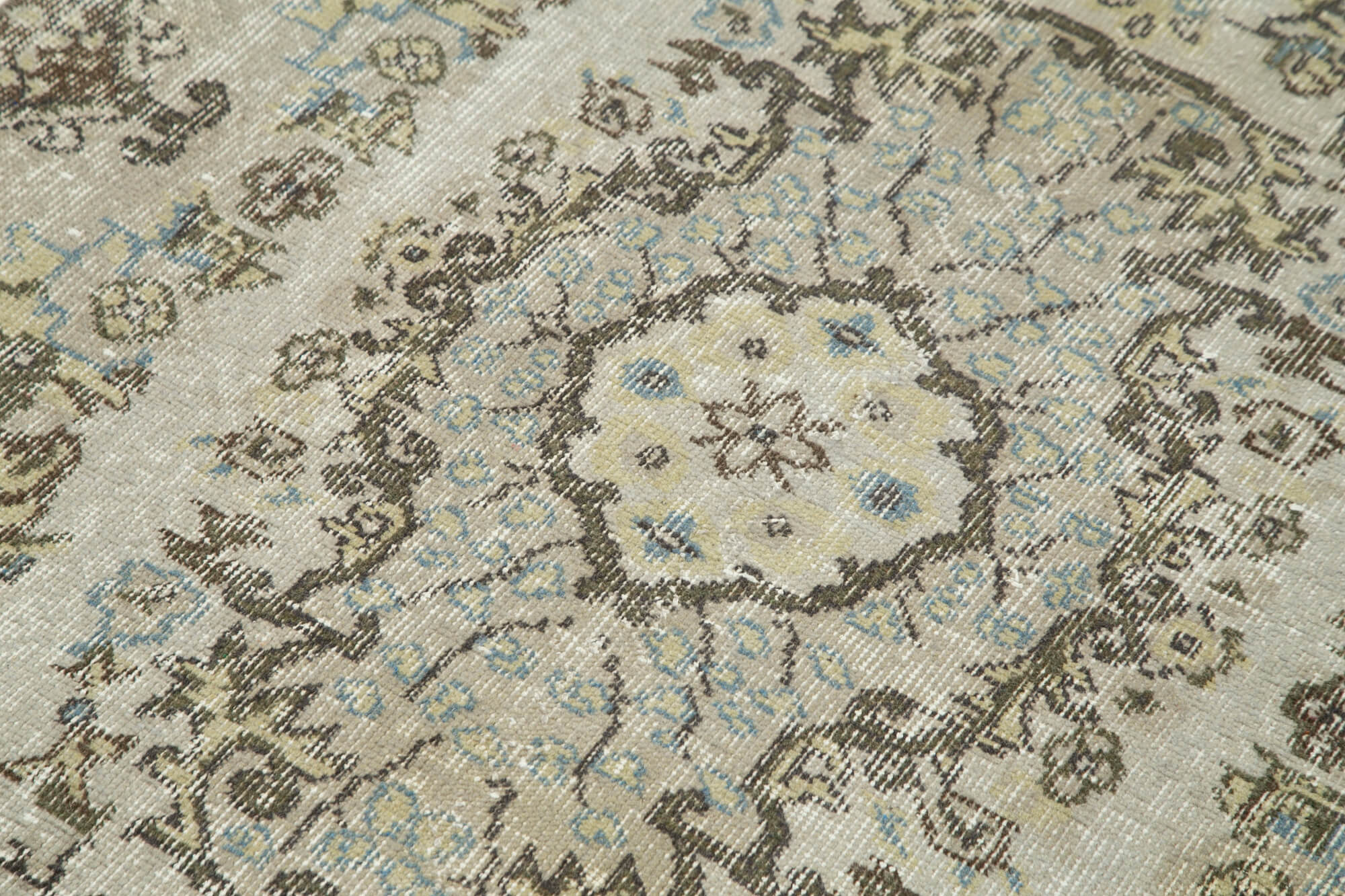 Handmade Vintage Area Rug - Overdyed Wool Rug | Turkish Vintage Carpet 3'5''x6'4''