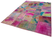 Handmade Patchwork Rug – Kirk Yama Grey Cotton Wool Area Rug 6'6''x9'9''