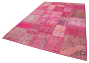 Handmade Patchwork Rug – Colorful Vintage Carpet, Handmade Cotton Carpet 6x9
