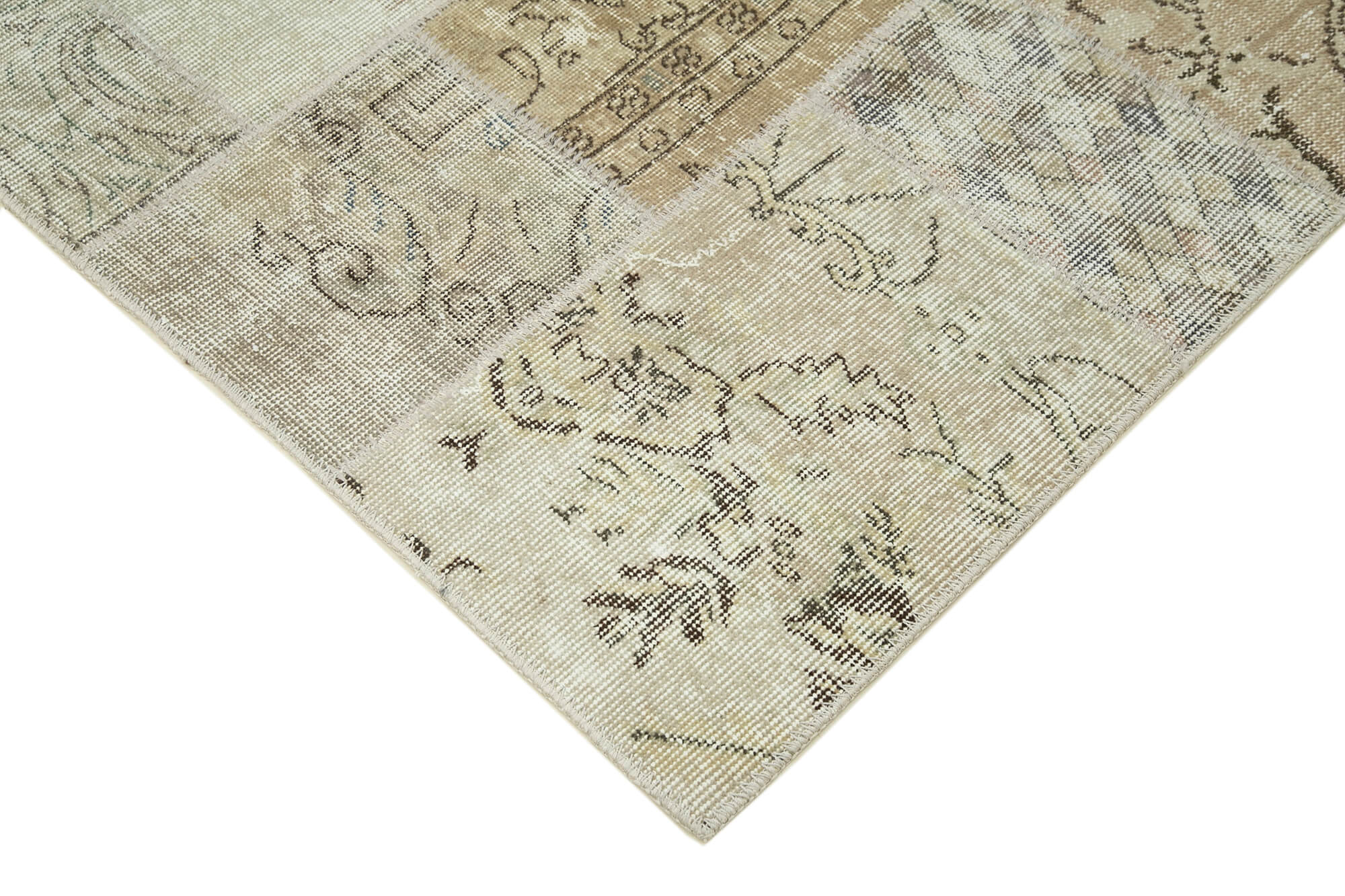 Handmade Patchwork Rug | Turkish Patchwork Carpet - Soft Wool Carpet 5'8'' x 7'10''