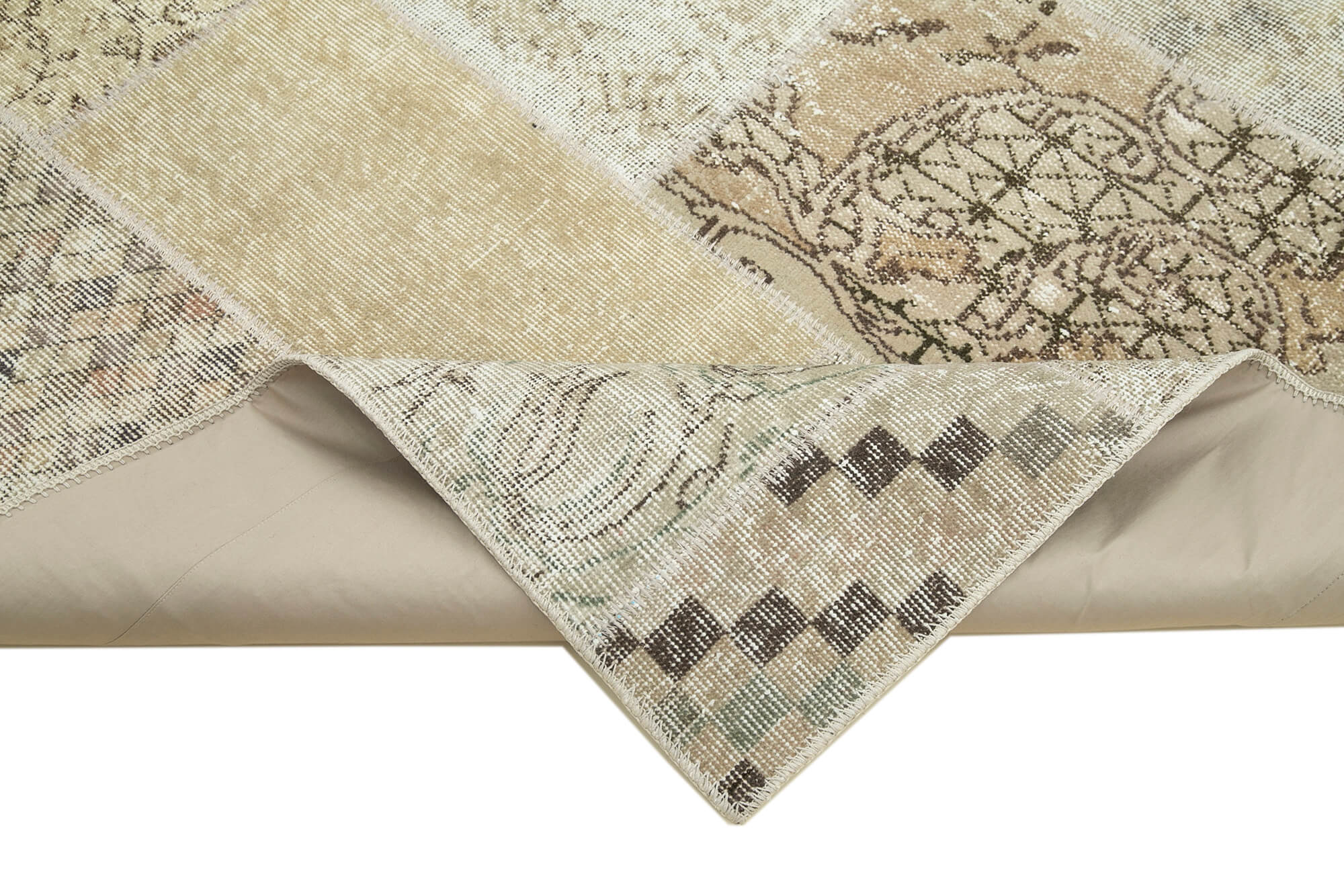 Handmade Patchwork Rug | Turkish Patchwork Carpet - Soft Wool Carpet 5'8'' x 7'10''