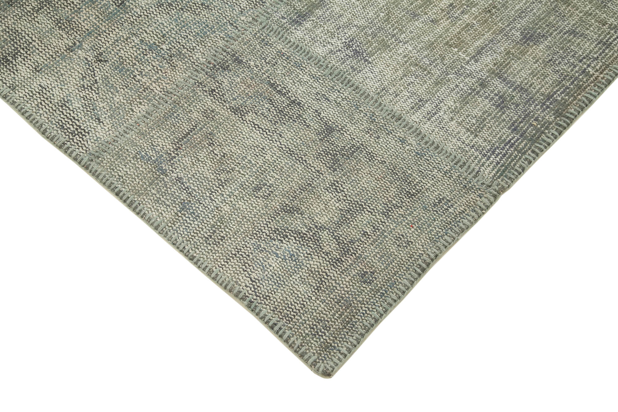 Handmade Patchwork Rug - Grey Patchwork Carpet 5x8 Feet Cotton Wool Rug