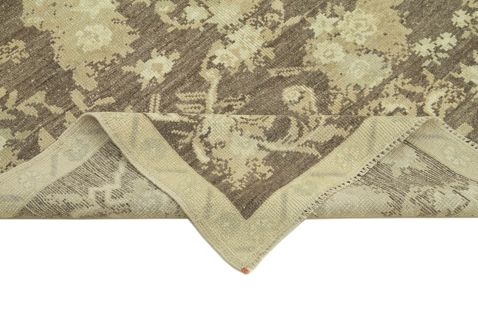 Handmade Wool Area Rug - Taspinar Classic Beige 4'4''x8'0'' Durable Cotton Backing