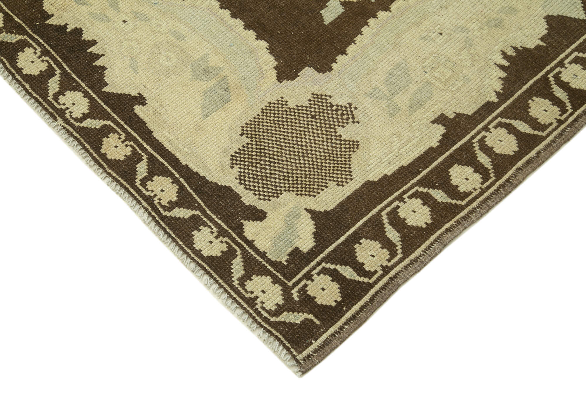 Handmade Wool Area Rug – Taspinar Beige Classic Wool Rug 4'10''x7'6'' | Durable Soft Texture