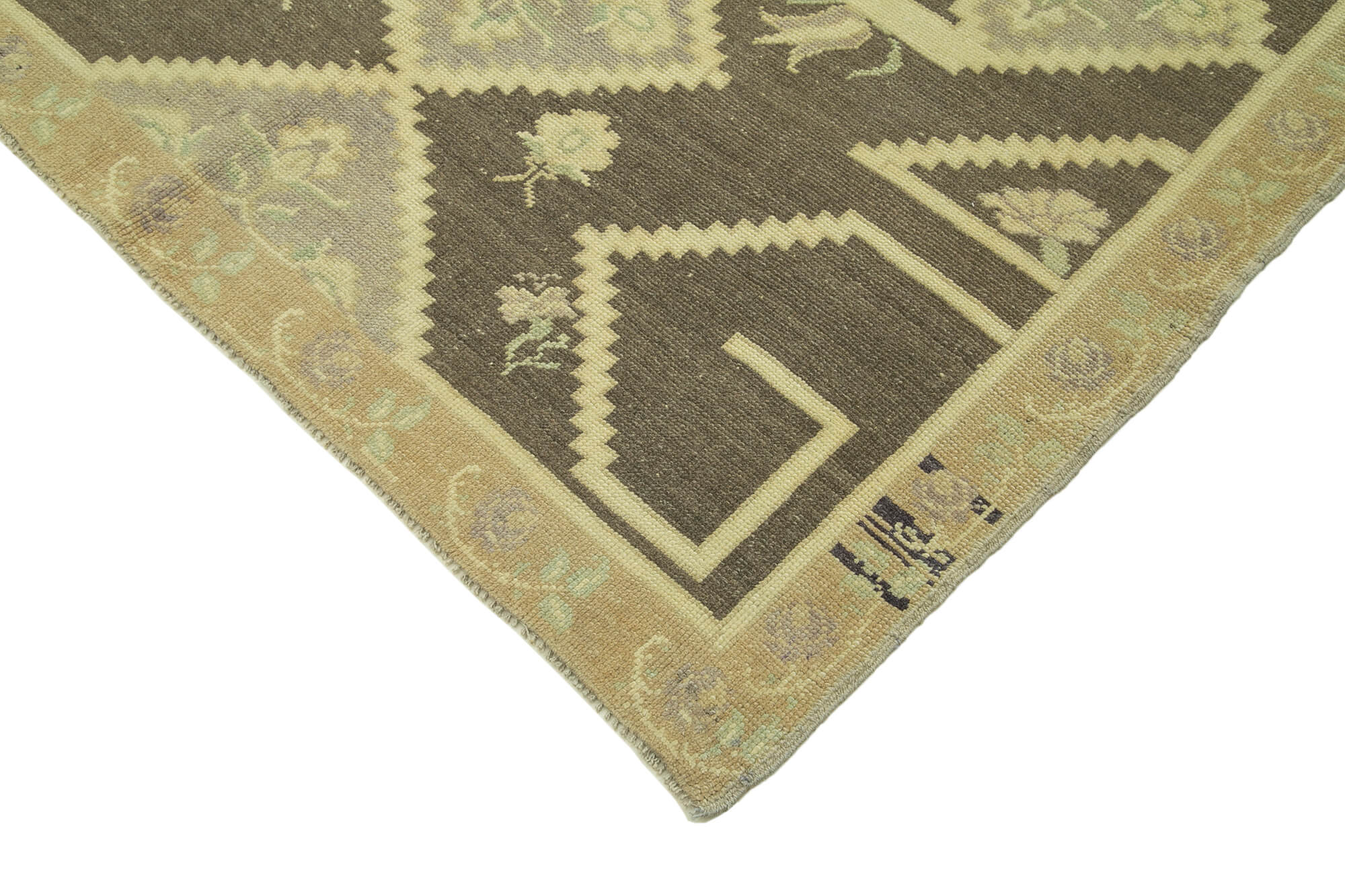 Handmade Wool Area Rug – Classic Beige Wool Rug 4'7'' x 8'2'' | Vintage Turkish Carpet
