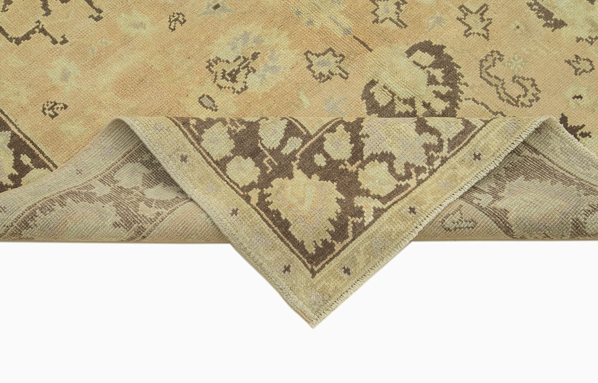 Handmade Wool Area Rug - Taspinar Classic Beige Carpet 4'7''x10'9'' Durable Soft Wool