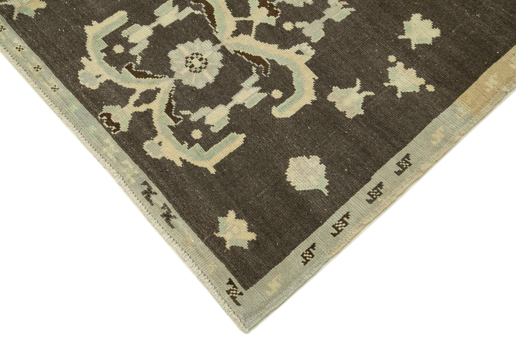 Handmade Wool Area Rug - Taspinar Brown Classic Vintage Wool Rug 5'6''x8'9''