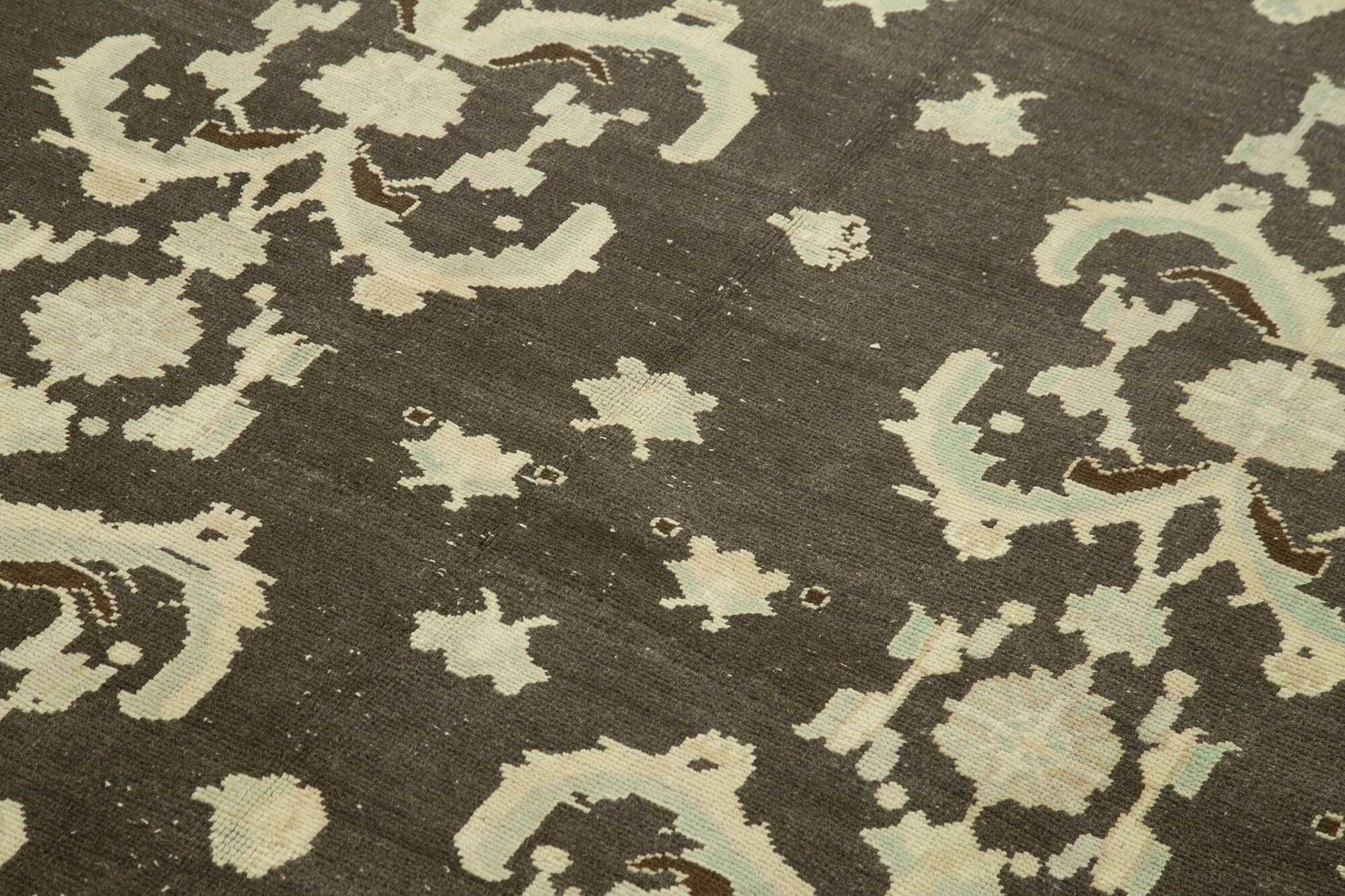 Handmade Wool Area Rug - Taspinar Brown Classic Vintage Wool Rug 5'6''x8'9''