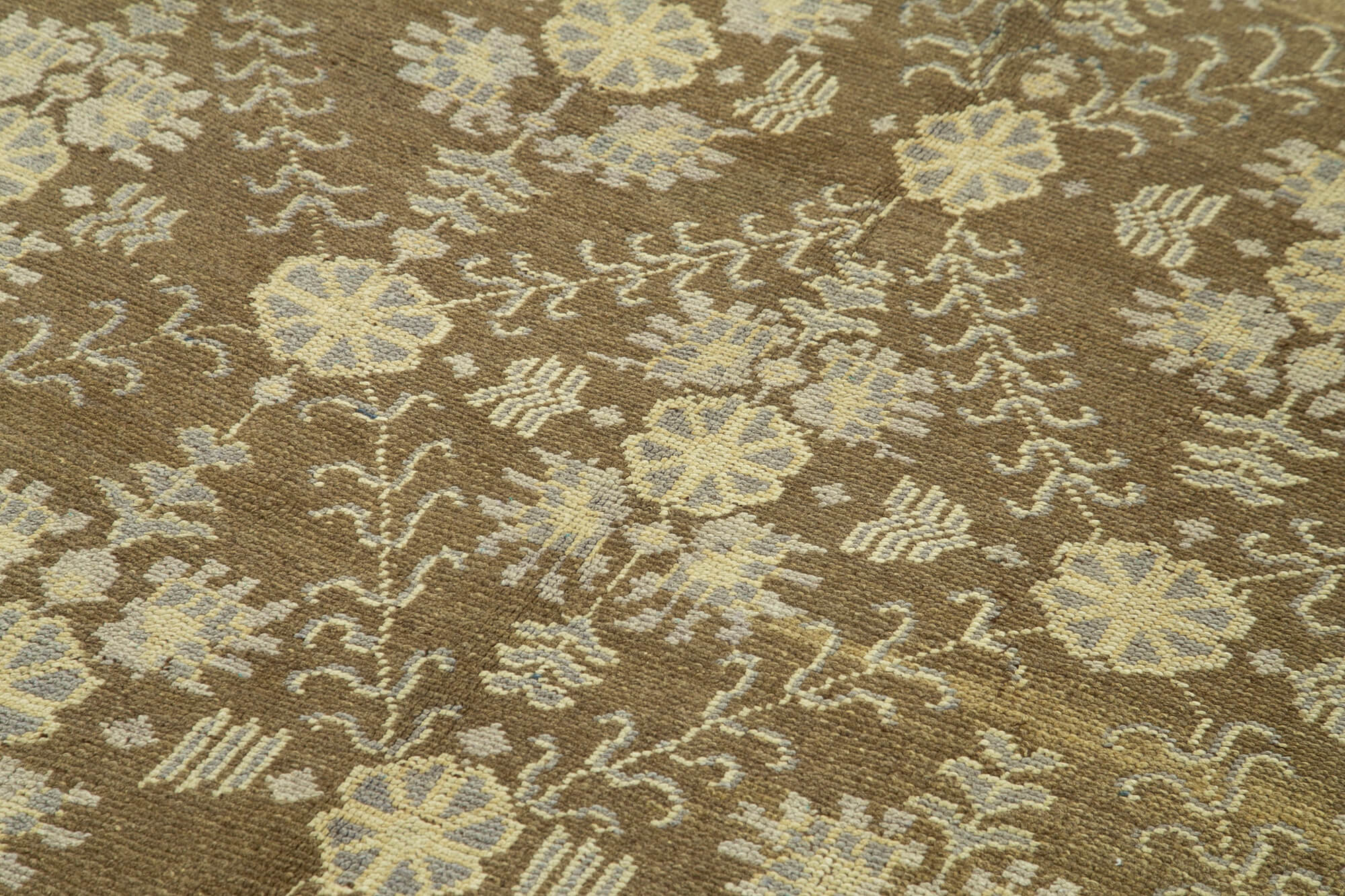 Handmade Wool Area Rug - Taspinar Beige Classic Wool Rug 4'11''x8'3'' by Agacan