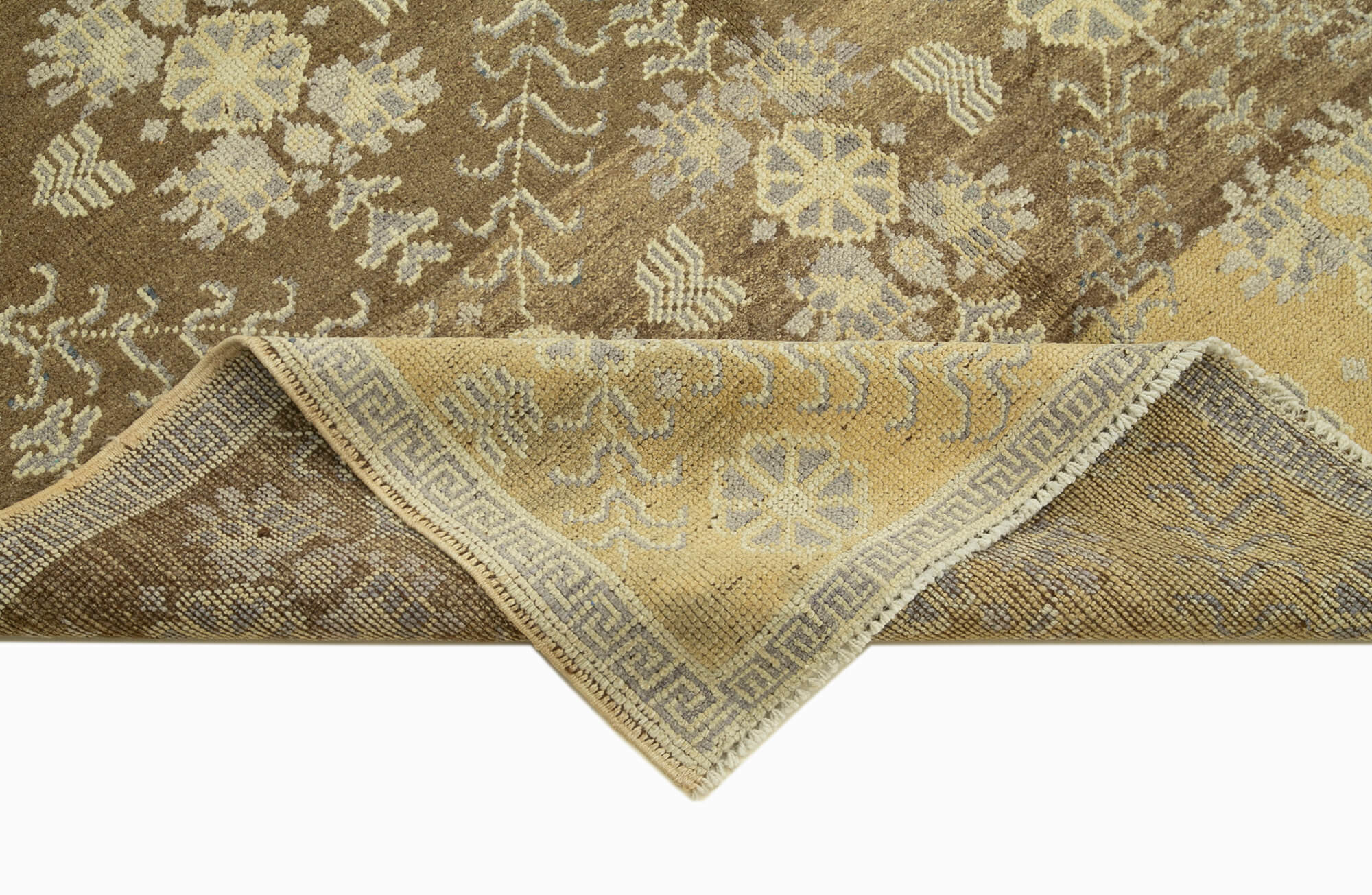 Handmade Wool Area Rug - Taspinar Beige Classic Wool Rug 4'11''x8'3'' by Agacan