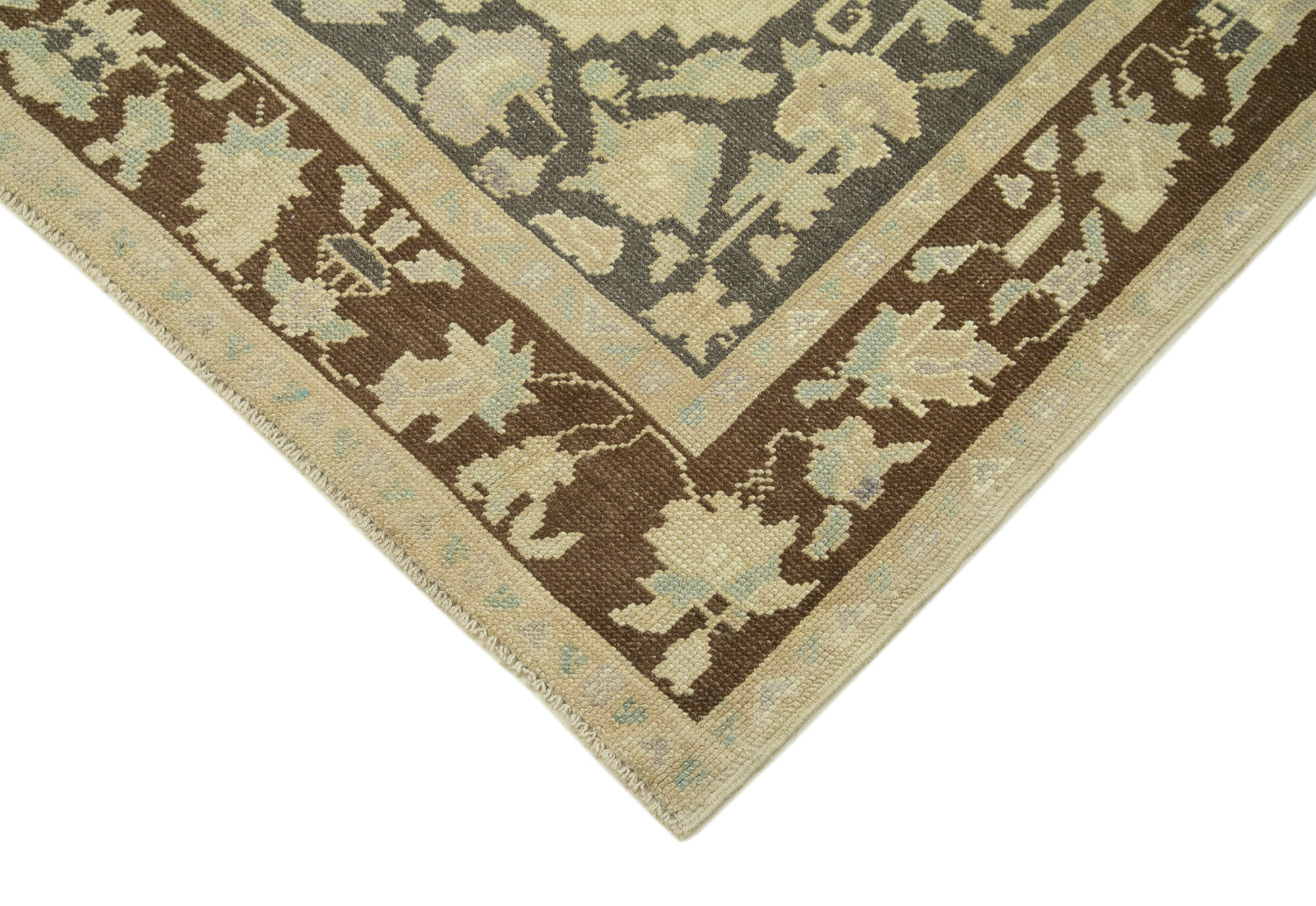 Handmade Wool Area Rug - Taspinar Classic Beige 5'1" x 8'7" Cotton Backing
