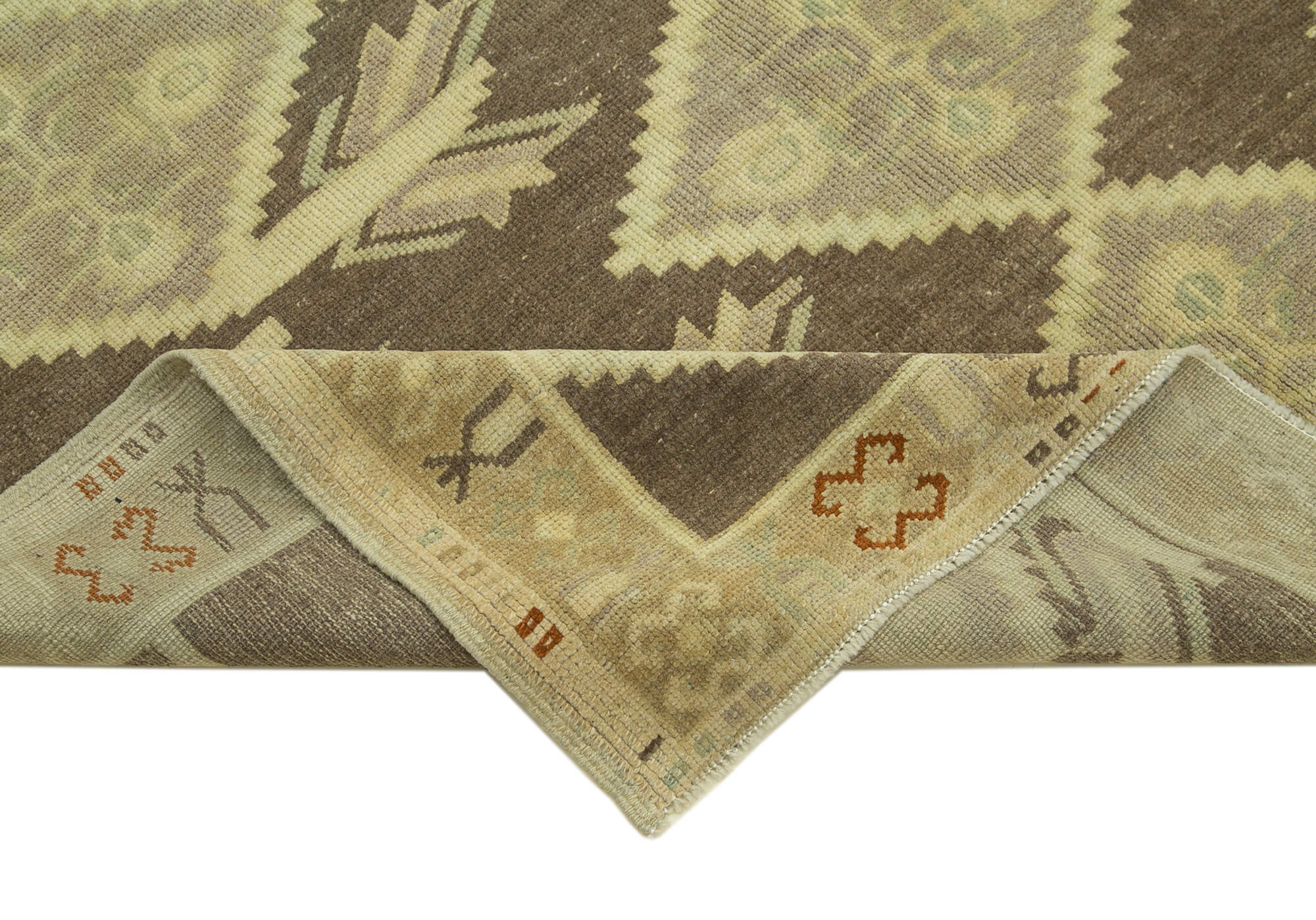 Handmade Wool Area Rug - Taspinar Classic Wool Rug 5'3''x8'4'' Beige Vintage Turkish Carpet