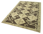 Handmade Wool Area Rug - Neutral Color Rug Soft Wool Texture Classic Style