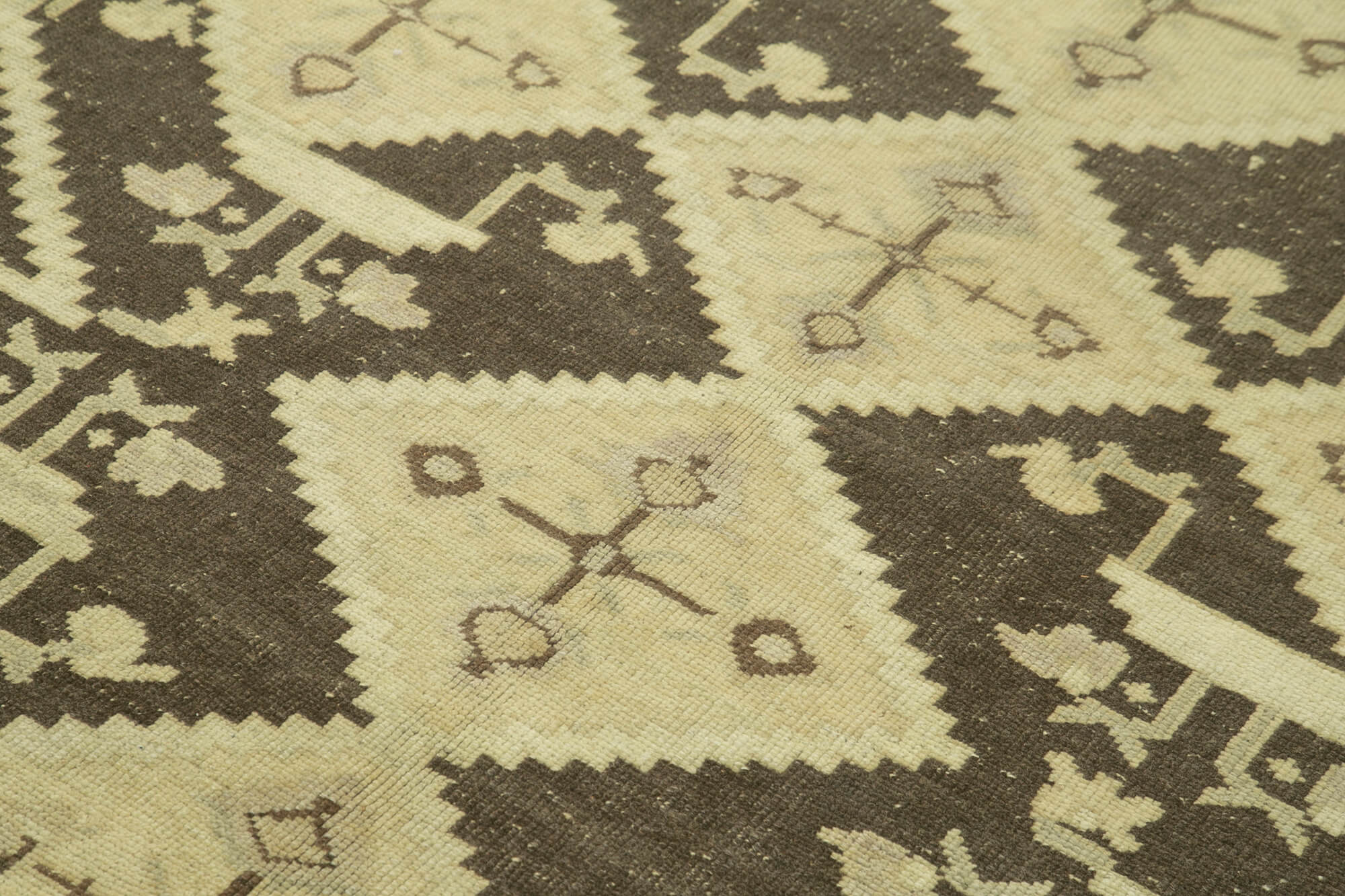 Handmade Wool Area Rug - Neutral Color Rug Soft Wool Texture Classic Style