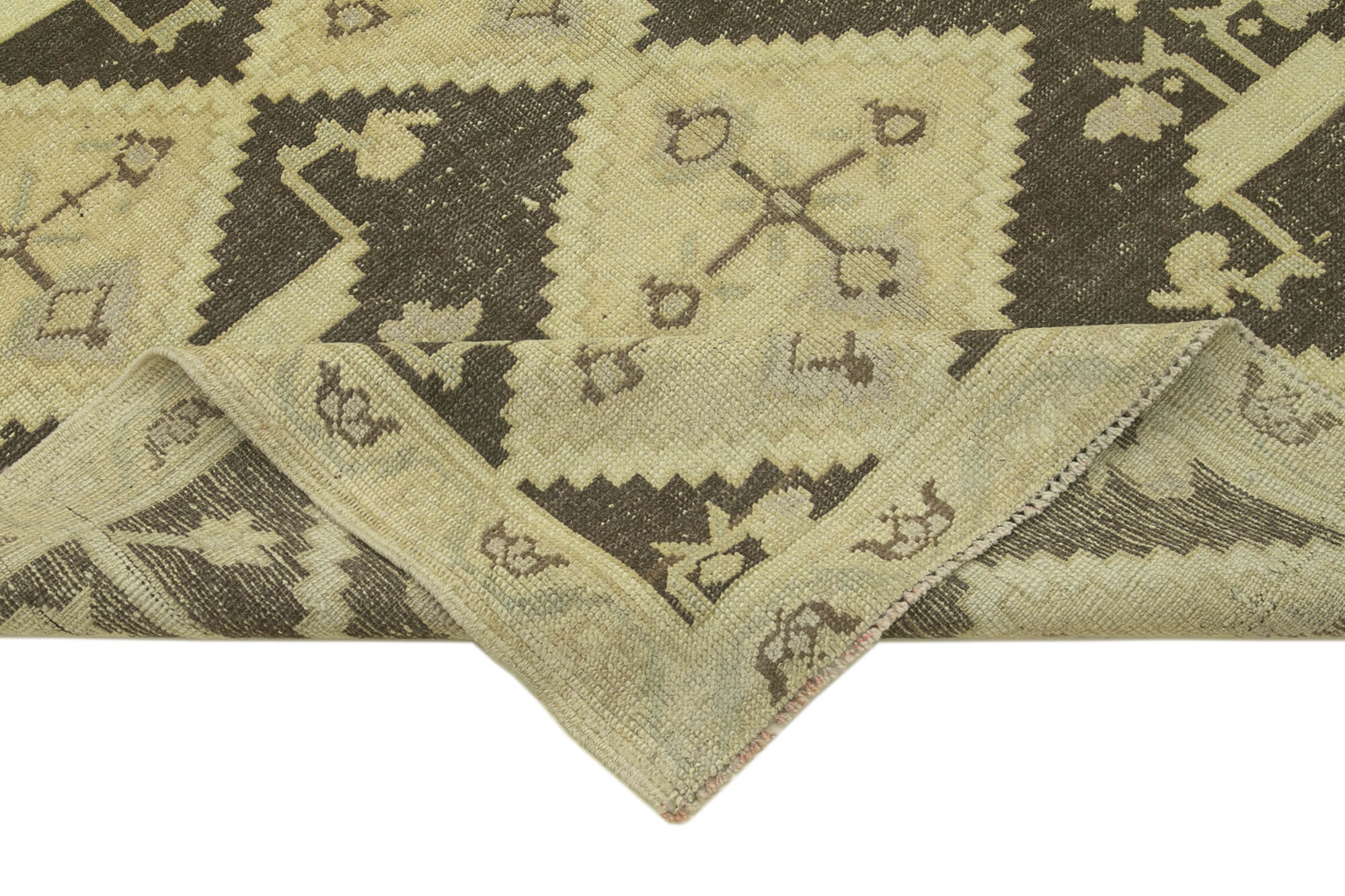 Handmade Wool Area Rug - Neutral Color Rug Soft Wool Texture Classic Style
