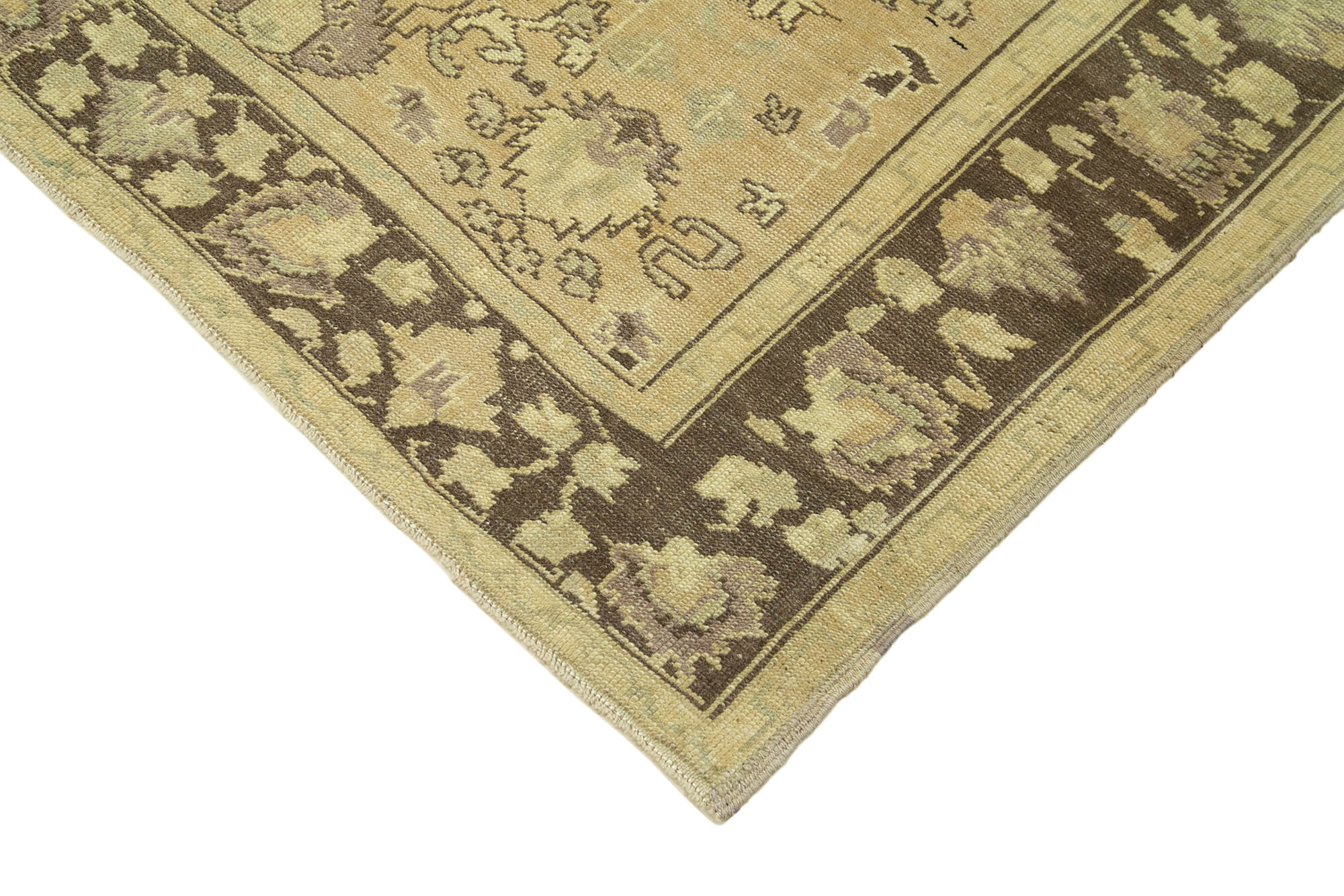 Handmade Wool Area Rug - Taspinar Beige Classic Wool Rug 4'11'' x 7'4'' Durable Cotton Backing