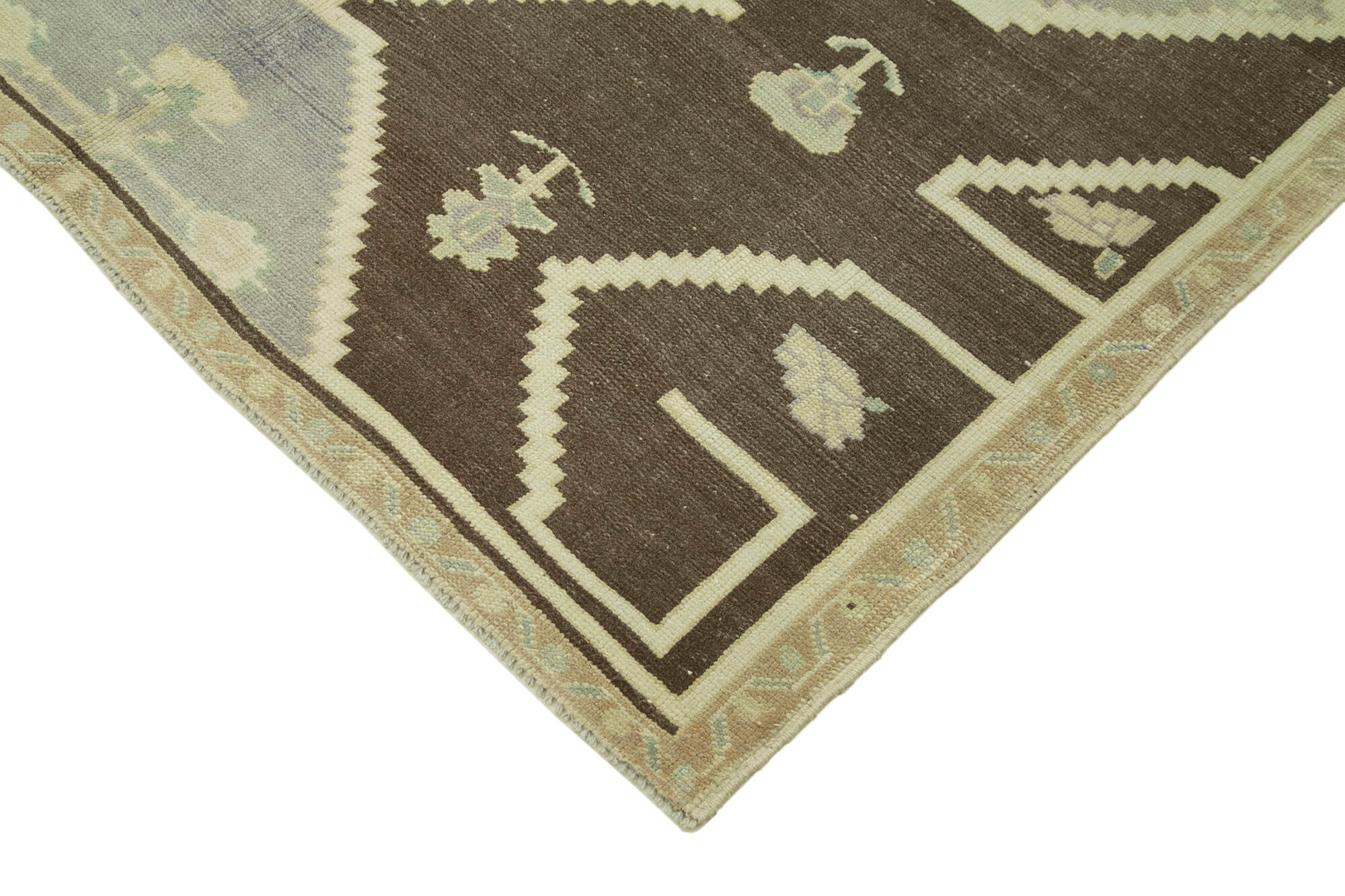 Handmade Wool Area Rug - Taspinar Beige Classic Wool Rug 4'10'' x 7'4'' with Cotton Backing