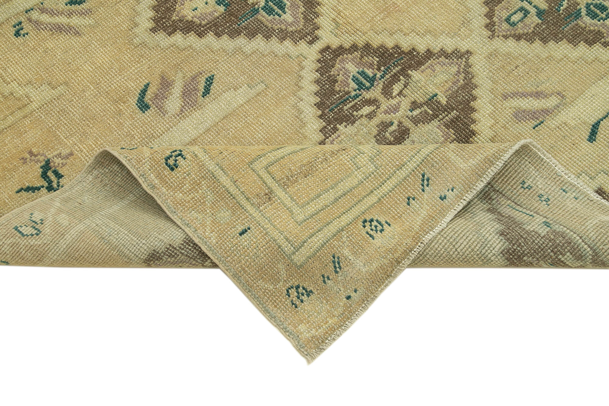 Handmade Wool Area Rug – Classic Beige Wool Rug with Cotton Backing, Durable Floor Covering