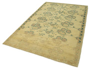 Handmade Wool Area Rug – Taspinar Classic Beige Vintage Turkish Rug 5'1''x8'4''