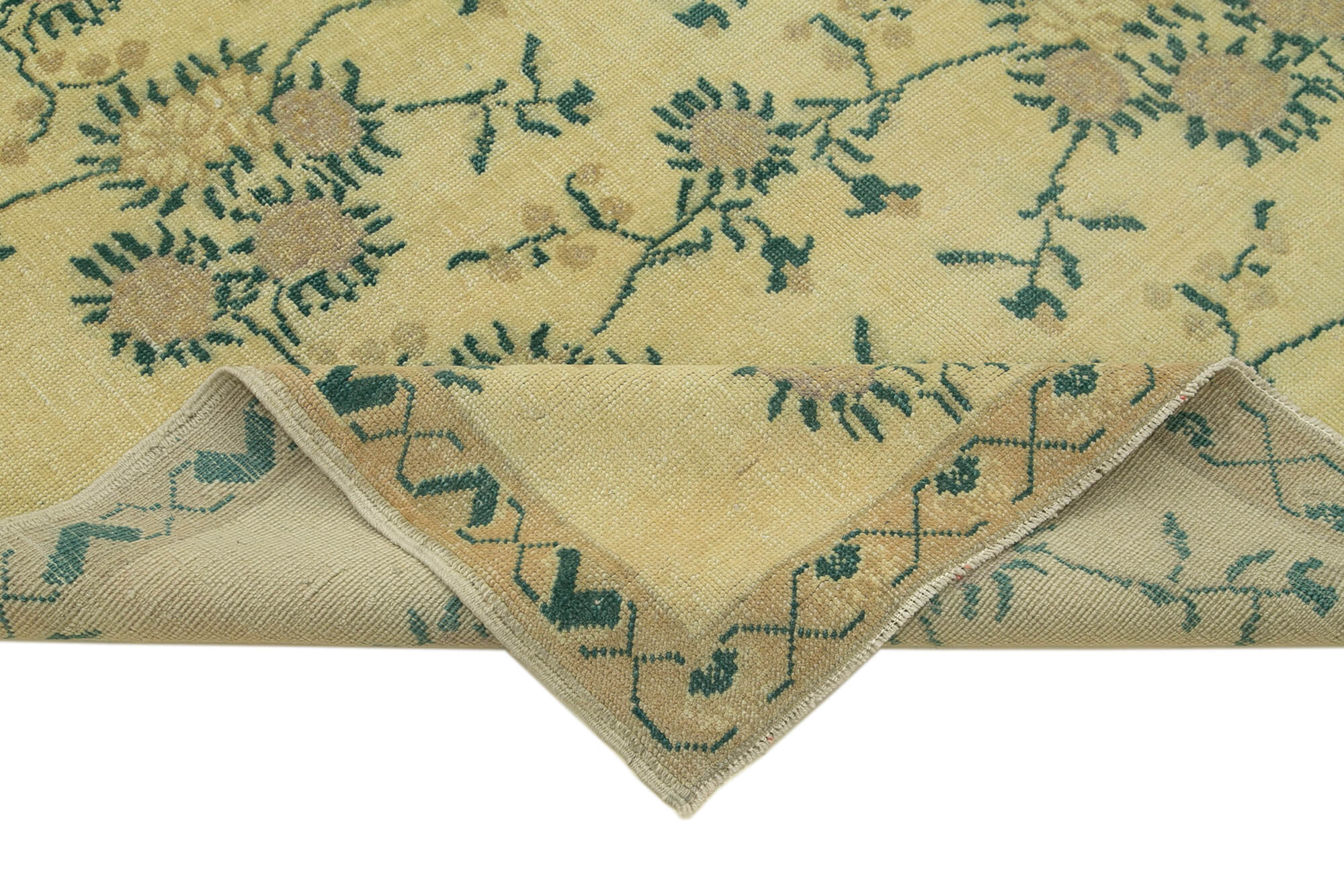 Handmade Wool Area Rug – Taspinar Classic Beige Vintage Turkish Rug 5'1''x8'4''