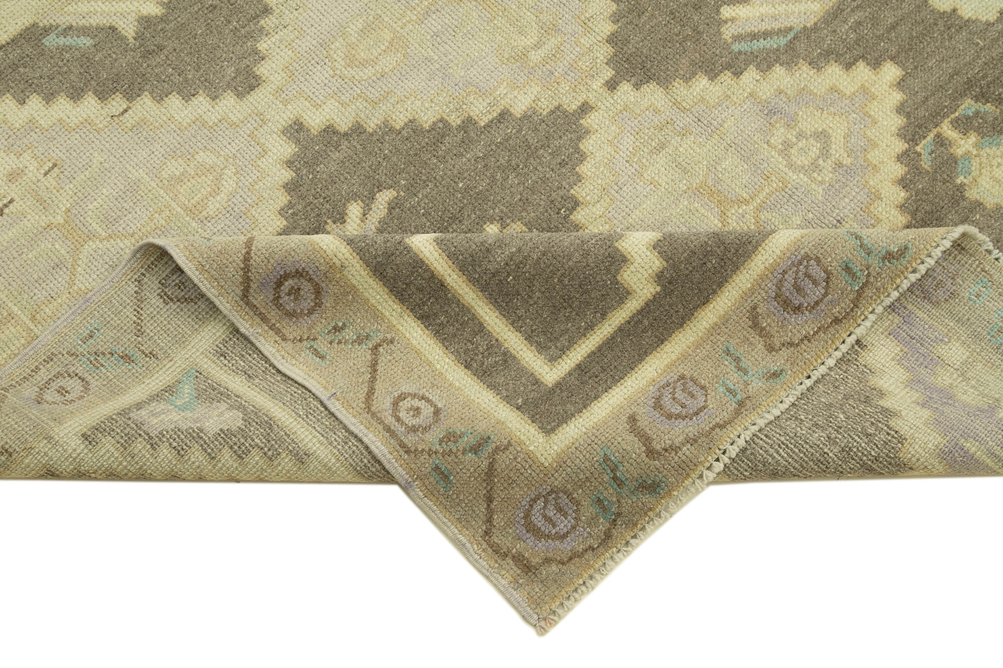 Handmade Wool Area Rug – Classic Beige Turkish Vintage Rug 4'9''x8'0'' by Agacan