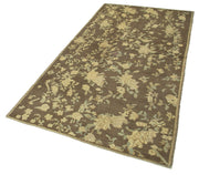 Handmade Wool Area Rug - Taspinar Beige Classic Style Rug 4'1'' x 8'0''