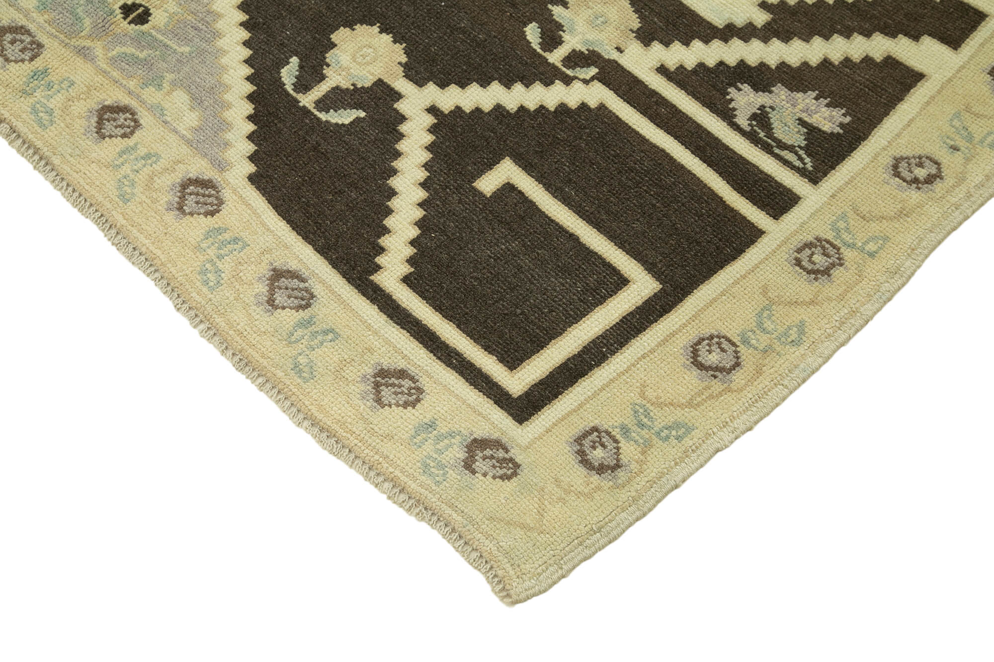 Handmade Wool Area Rug | Taspinar Beige Classic Wool Rug 4'7''x7'7'' Cotton Backing