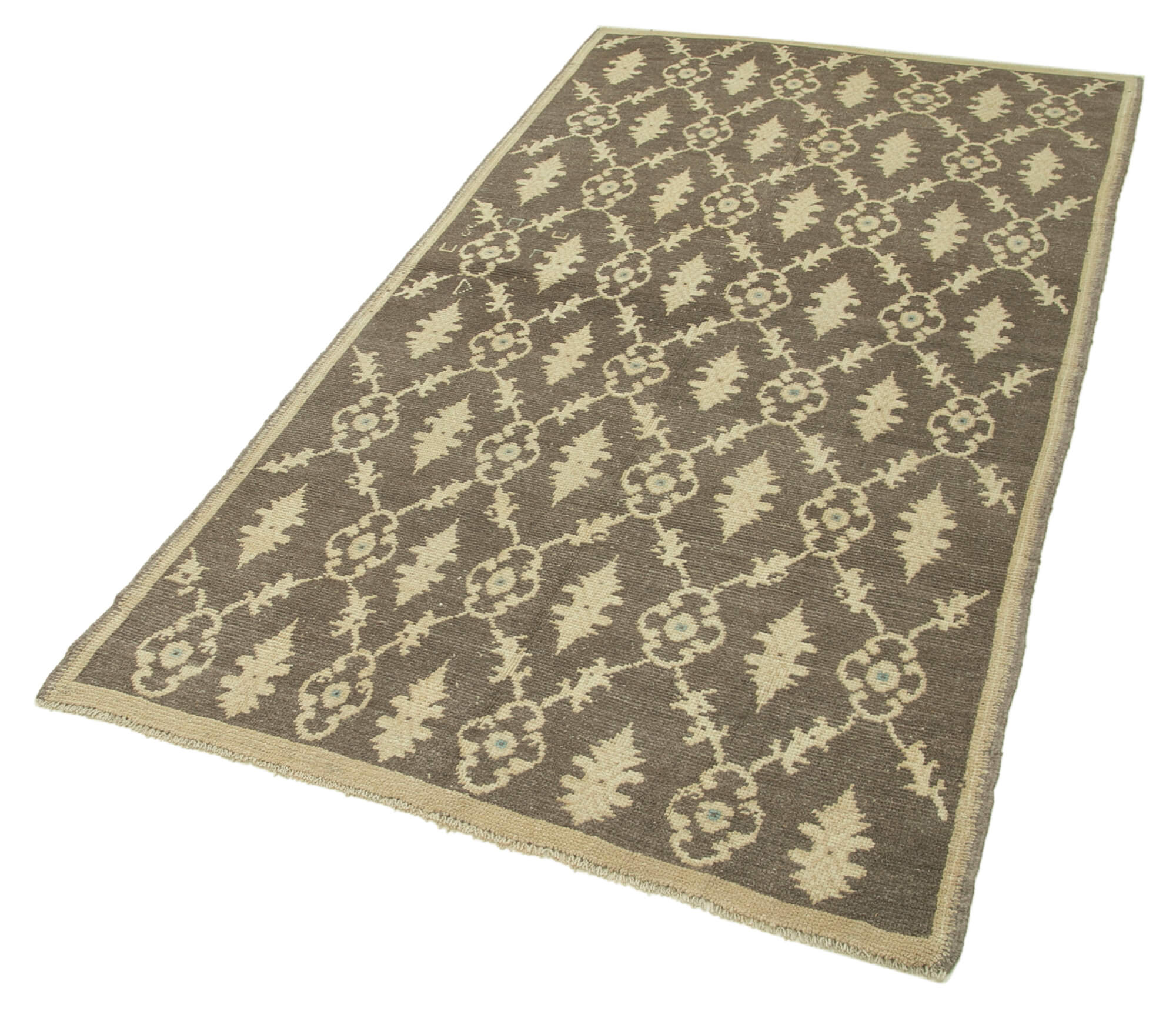 Handmade Wool Area Rug | Classic Beige Wool Rug – Hand Knotted Turkish Carpet