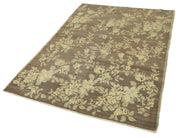 Handmade Wool Area Rug - Classic Wool Rug Beige Area Carpet 4'4''x6'5''