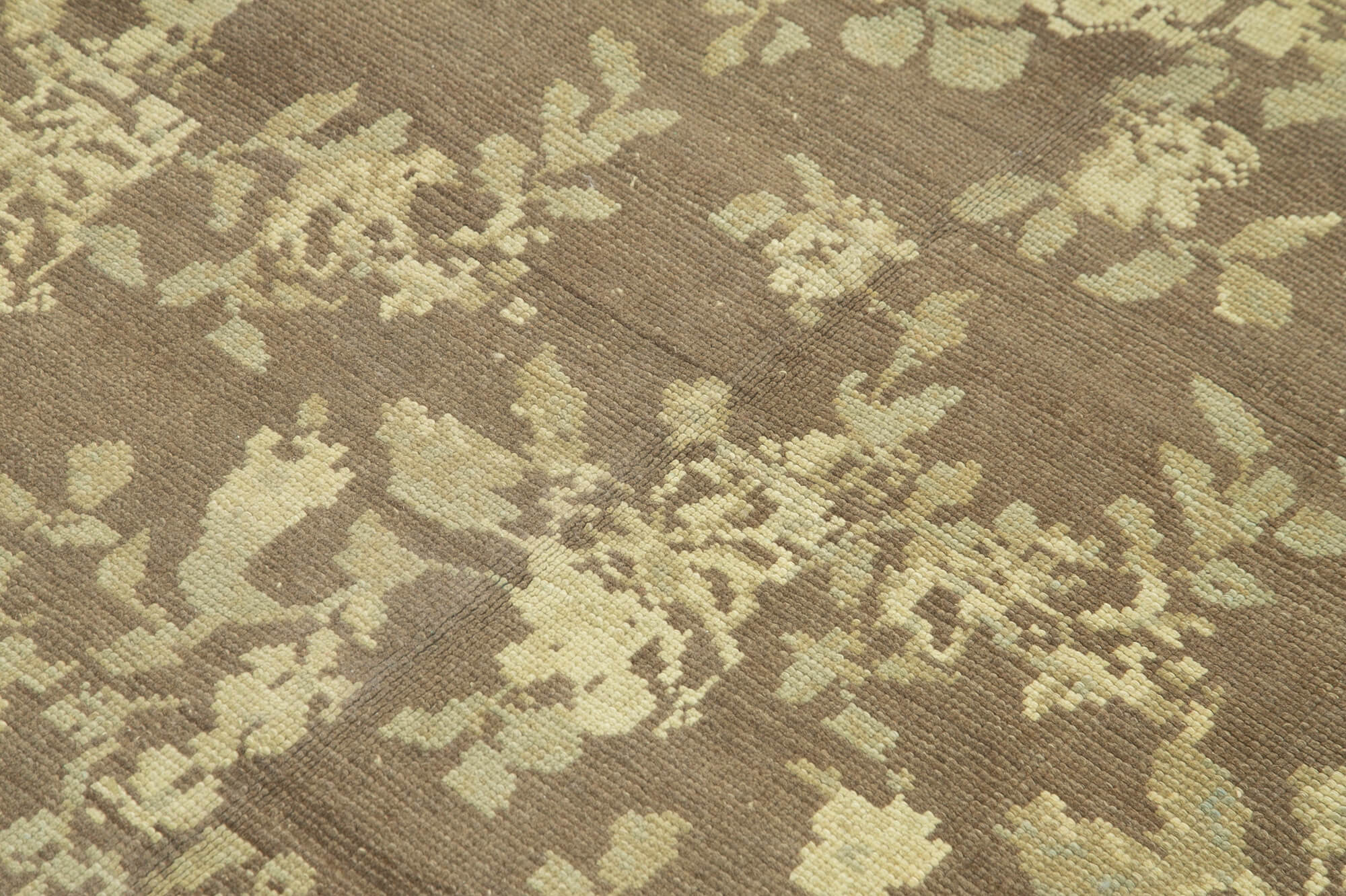 Handmade Wool Area Rug - Classic Wool Rug Beige Area Carpet 4'4''x6'5''
