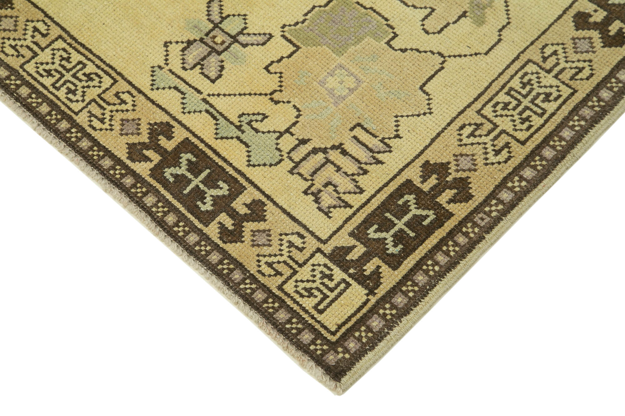 Handmade Wool Area Rug | Classic Wool Rug – Beige Turkish Vintage Carpet