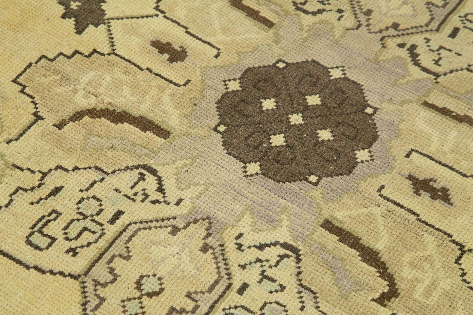 Handmade Wool Area Rug | Classic Wool Rug – Beige Turkish Vintage Carpet