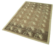 Handmade Wool Area Rug – Taspinar Classic Beige Turkish Vintage Carpet 4'2"x6'11"