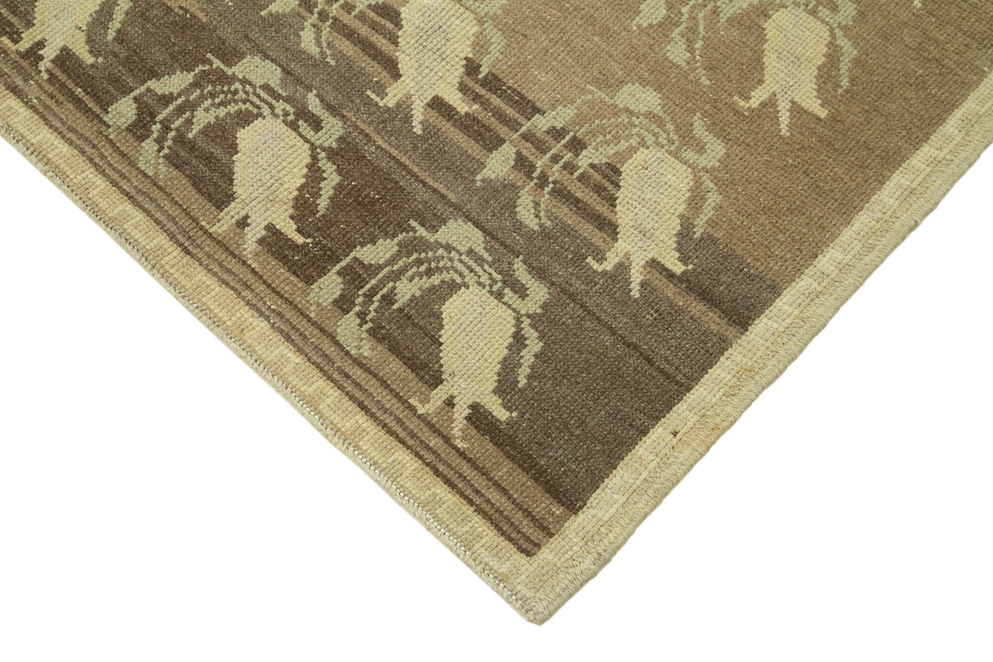 Handmade Wool Area Rug – Taspinar Classic Beige Turkish Vintage Carpet 4'2"x6'11"